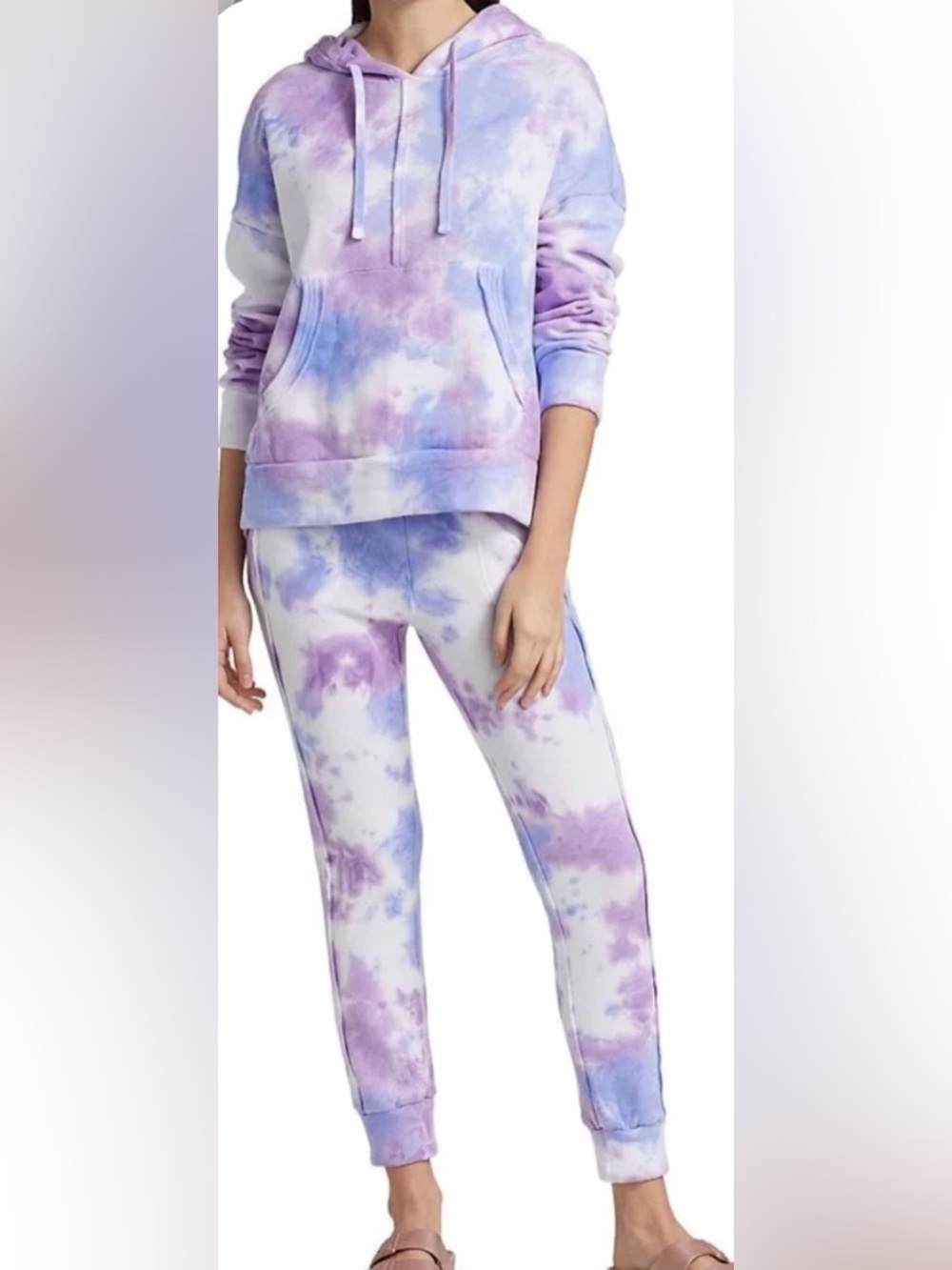 FP Movement by Free People Purple & Blue Tie-Dye Jogger Pants